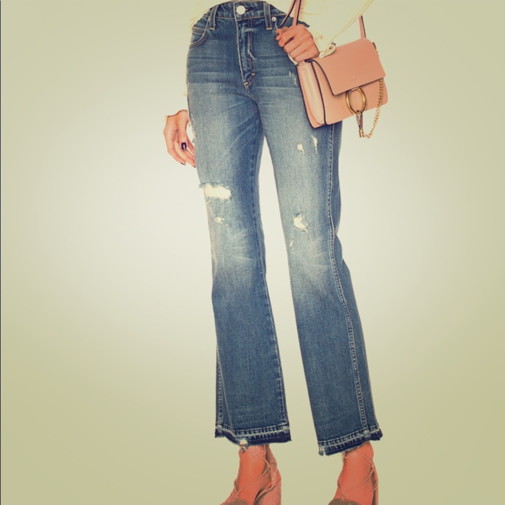 NWT Amo bex crop flare denim 25